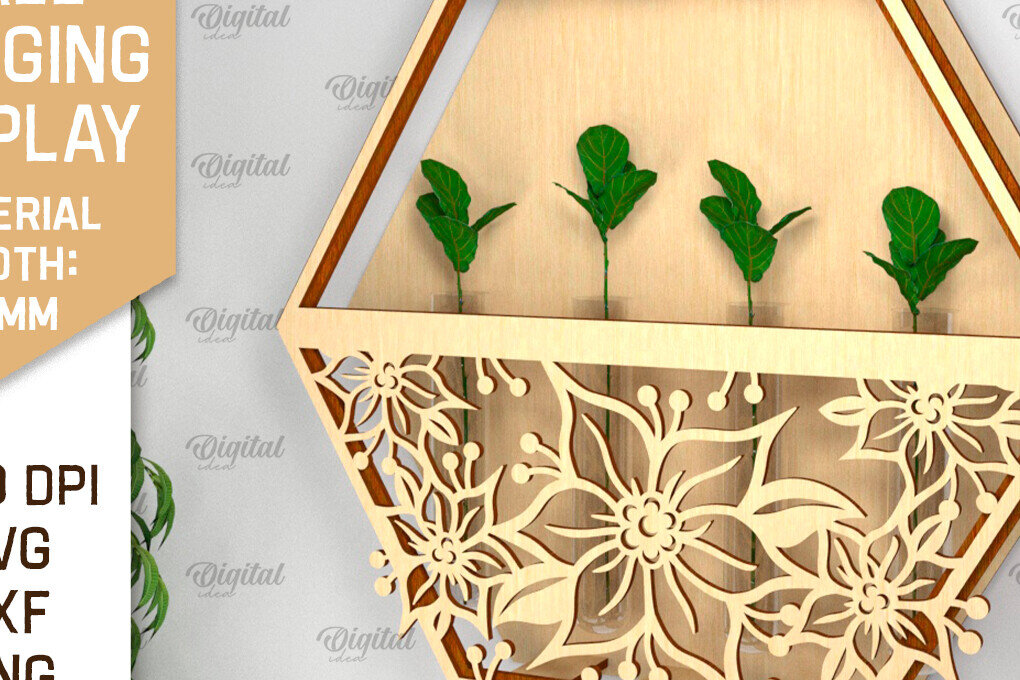 Σετ των 2 Intra απο ξύλο plywood 3mm-4mm πάχος – επίτοιχη οθόνη φυτών Δίασταση  20x20 cm INTRAFABR-93222575