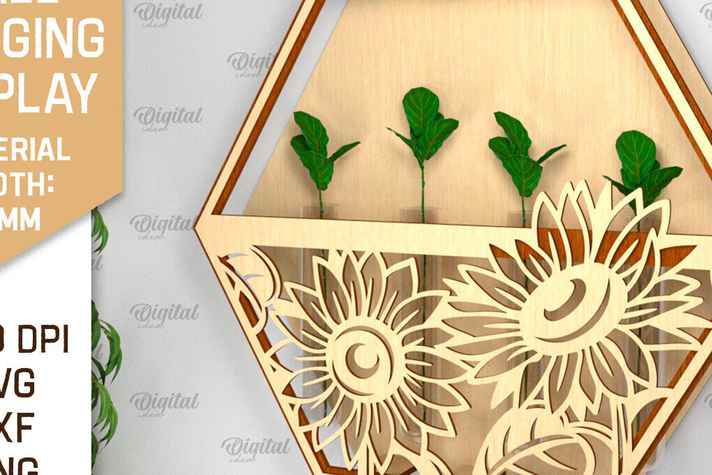 Σετ των 2 Intra απο ξύλο plywood 3mm-4mm πάχος – επίτοιχη οθόνη φυτών Δίασταση  20x20 cm INTRAFABR-93222656