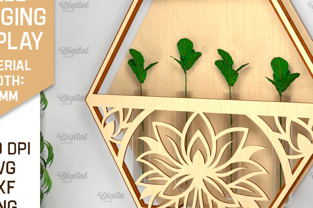 Σετ των 2 Intra απο ξύλο plywood 3mm-4mm πάχος – επίτοιχη οθόνη φυτών Δίασταση  20x20 cm INTRAFABR-93222740