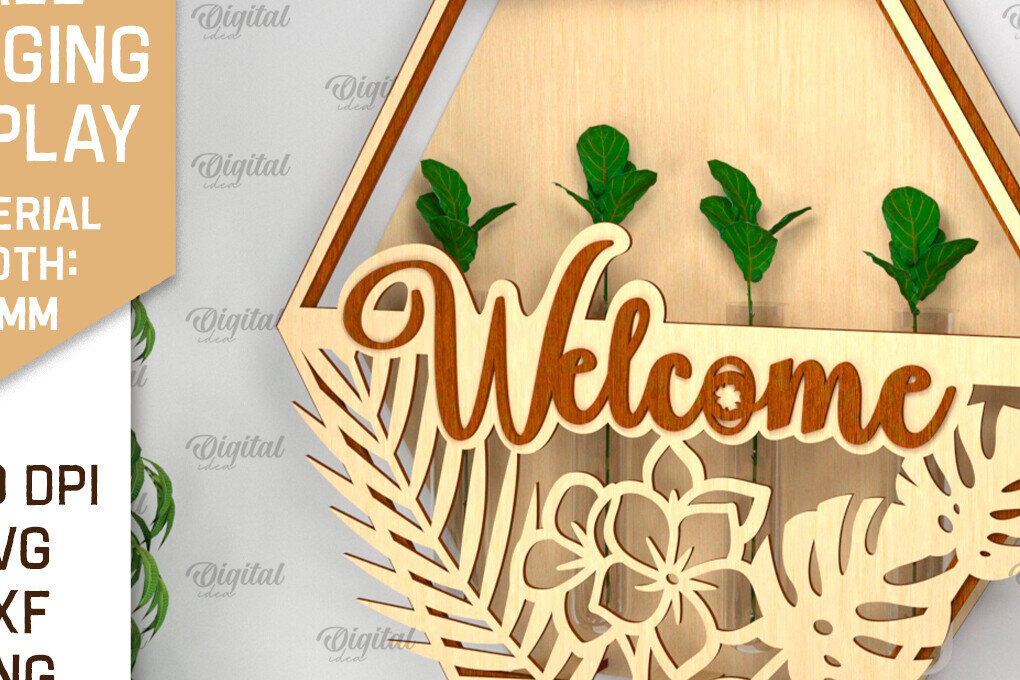 Σετ των 2 Intra απο ξύλο plywood 3mm-4mm πάχος – επίτοιχη οθόνη φυτών Δίασταση  20x20 cm INTRAFABR-93222405