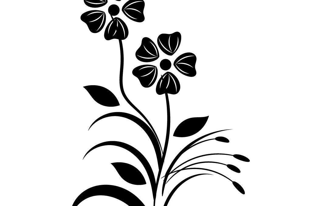 Σετ των 2 Intra απο ξύλο plywood 3mm-4mm πάχος –  φυτών και λουλουδιών αγριολούλουδων Δίασταση  20x20 cm INTRAFABR-90920947