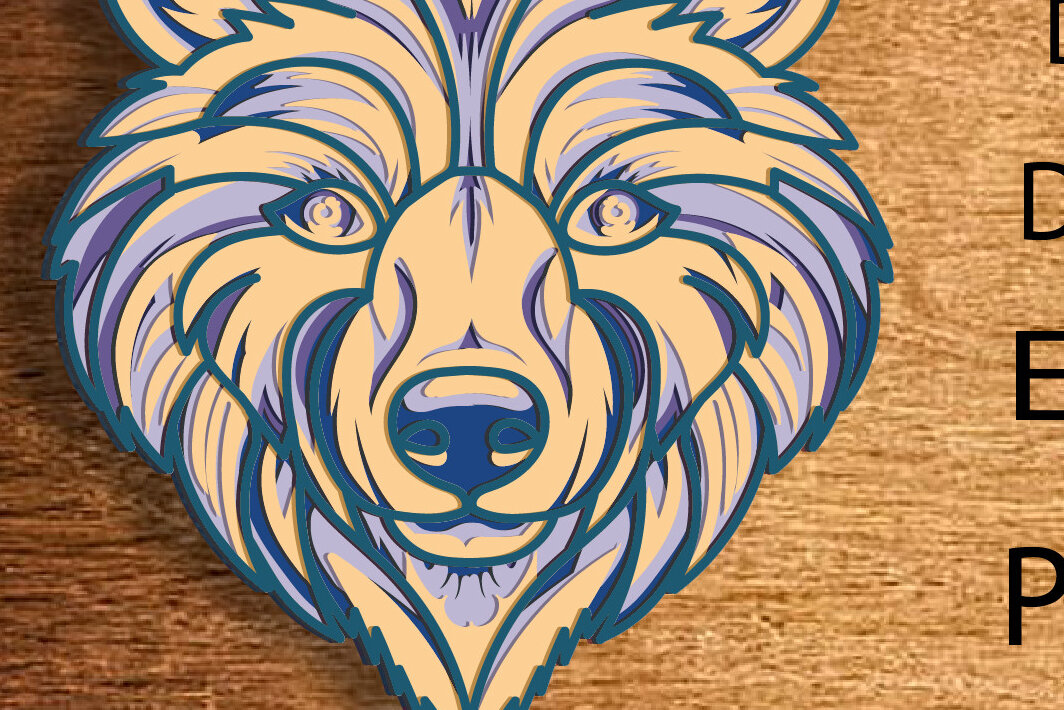 Σετ των 2 Intra απο ξύλο plywood 3mm-4mm πάχος – Polar Bear 5 Layers - Multi-Layer Δίασταση  20x20 cm INTRAFABR-76629277