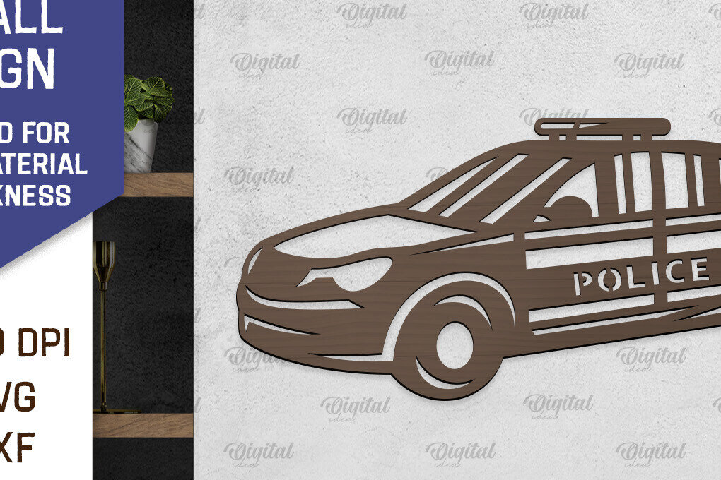 Intra απο ξύλο plywood 3mm-4mm πάχος – Αστυνομική επιγραφή τοίχου Αστυνομικός Δίασταση  40x30 cm INTRAFABR-98461400