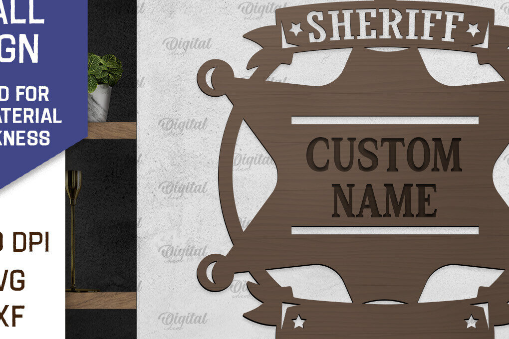 Σετ των 2 Intra απο ξύλο plywood 3mm-4mm πάχος – Αστυνομική επιγραφή τοίχου Αστυνομικός Δίασταση  40x30 cm INTRAFABR-98461869