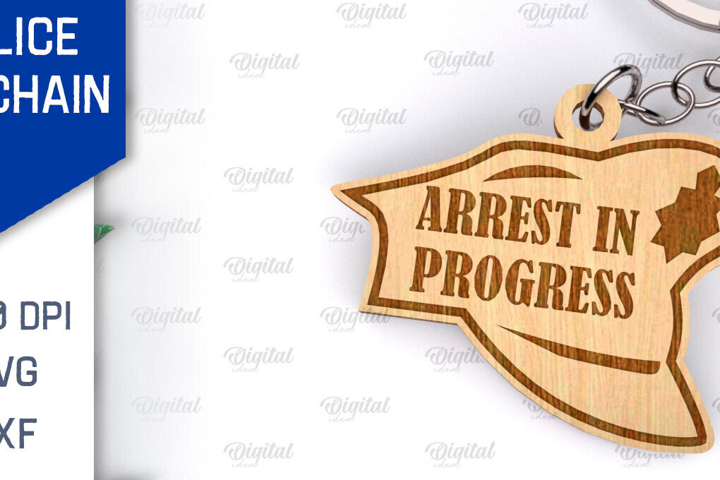 Σετ των 3 Intra απο ξύλο plywood 3mm-4mm πάχος – Ξύλινο μπρελόκ αστυνομικής κοπής με λέιζερ Δίασταση  5x5 cm INTRAFABR-99551116