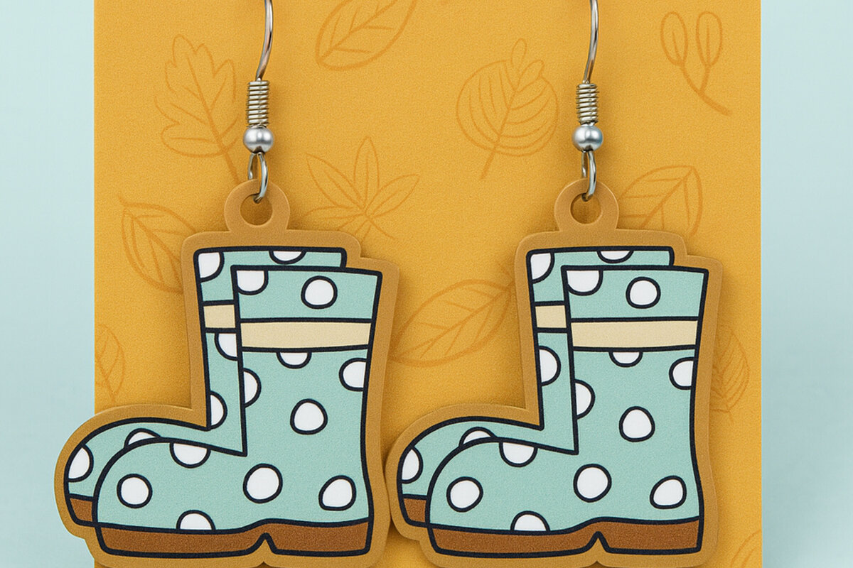 Σετ των 3 Intra απο ξύλο plywood 3mm-4mm πάχος – Πουά Σκουλαρίκια Δίασταση  5x5 cm INTRAFABR-125298130