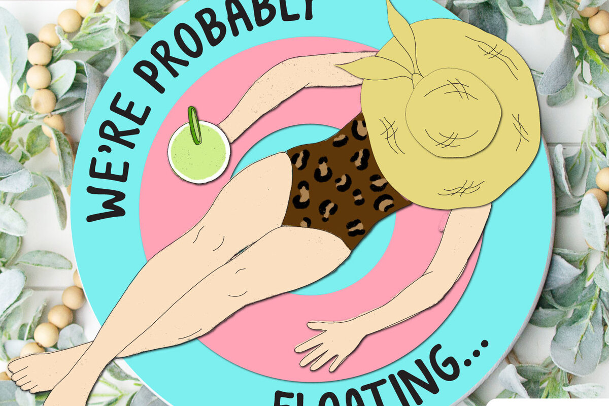 Σετ των 2 Intra απο ξύλο plywood 3mm-4mm πάχος – Αρχείο κοπής λέιζερ πινακίδας Pool Floatie Δίασταση  20x20 cm INTRAFABR-64136568