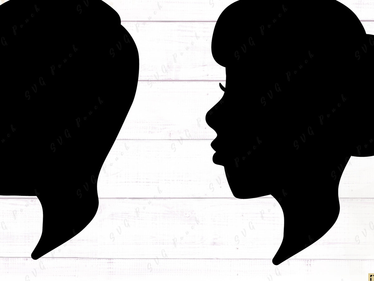 Σετ των 2 Intra απο ξύλο plywood 3mm-4mm πάχος – Πορτρέτο, Ανδρική και Γυναικεία Σιλουέτα Δίασταση  20x20 cm INTRAFABR-117735462