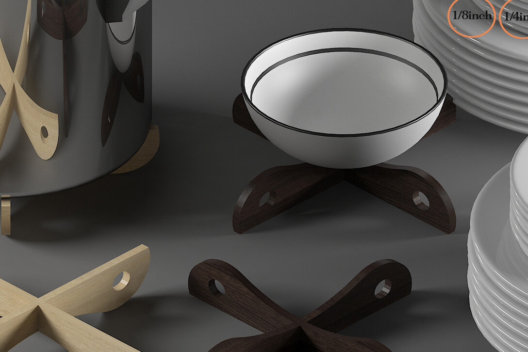 Σετ των 2 Intra απο ξύλο plywood 3mm-4mm πάχος – Σχάρα Ψύξης Σουπλά Σουπλά Τριβέ Κατσαρόλας 280 Δίασταση  20x20 cm INTRAFABR-54607441