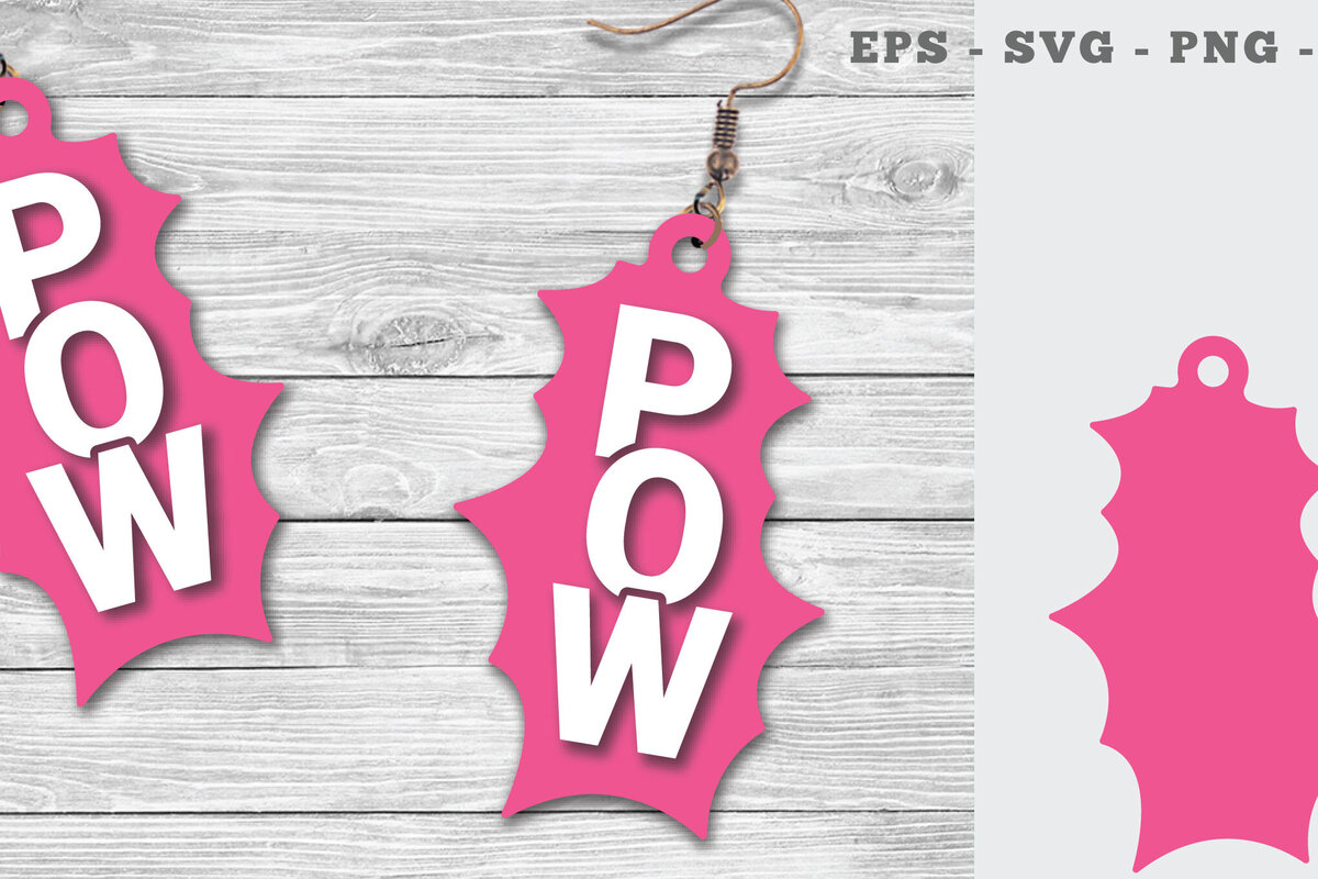 Intra απο ξύλο plywood 3mm-4mm πάχος – Pow σκουλαρίκια κομμένα με λέιζερ Δίασταση  5x5 cm INTRAFABR-112013839