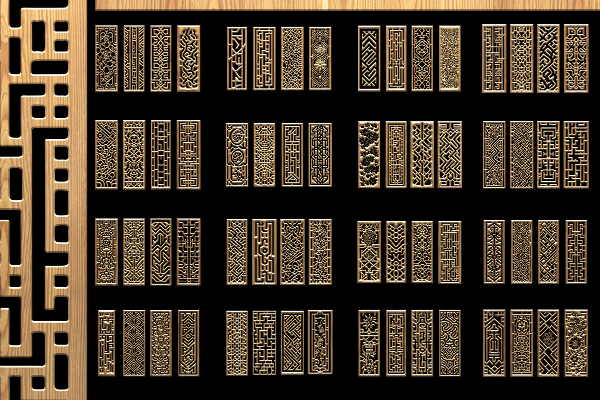 Σετ των 2 Intra απο ξύλο plywood 3mm-4mm πάχος – Σετ κοπής με λέιζερ ακριβείας Δίασταση  20x20 cm INTRAFABR-118187794