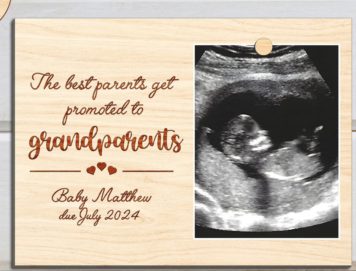 Σετ των 2 Intra απο ξύλο plywood 3mm-4mm πάχος – Ανακοίνωση εγκυμοσύνης Γονείς Παππούς Δίασταση  20x20 cm INTRAFABR-97023502