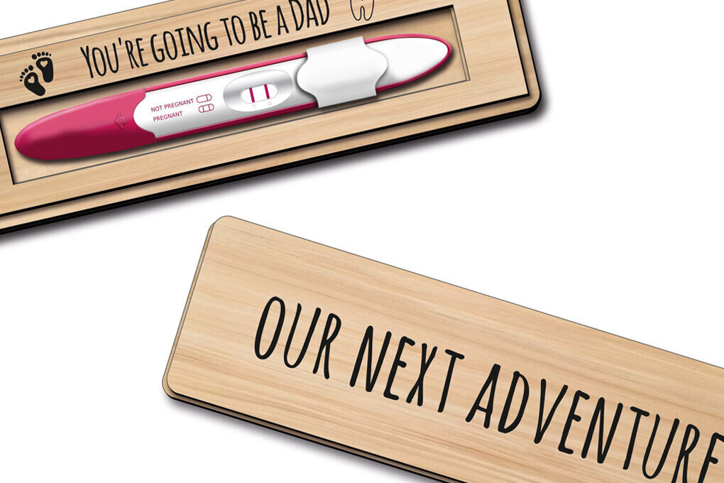 Σετ των 2 Intra απο ξύλο plywood 3mm-4mm πάχος – Εγκυμοσύνη Αποκάλυψη στον Σύζυγο Box Test Δίασταση  20x20 cm INTRAFABR-103439692