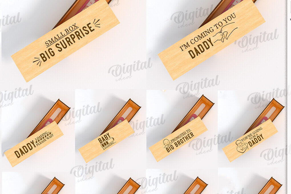 Σετ των 2 Intra απο ξύλο plywood 3mm-4mm πάχος – Κουτιά δοκιμών εγκυμοσύνης Πακέτο Lasercut Δίασταση  20x20 cm INTRAFABR-121517497