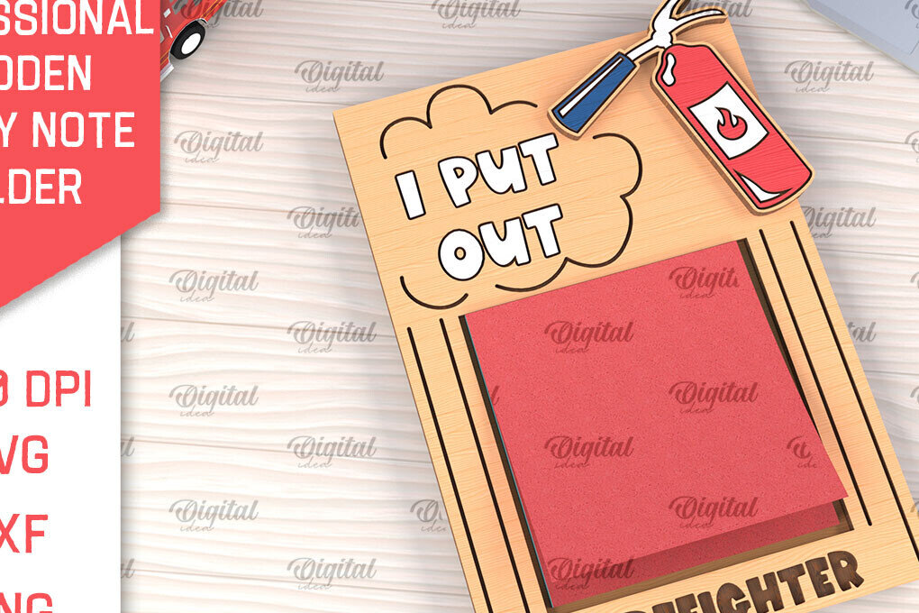 Σετ των 2 Intra απο ξύλο plywood 3mm-4mm πάχος – Επαγγελματική Sticky Note Holder Lasercut Δίασταση  20x20 cm INTRAFABR-99053798