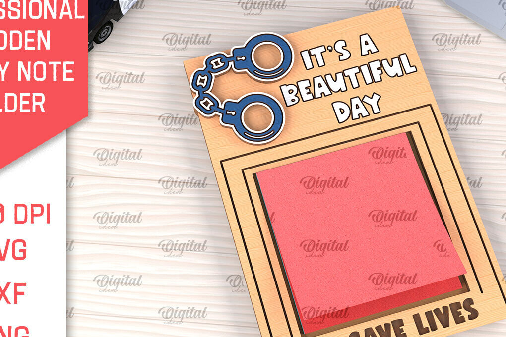 Σετ των 2 Intra απο ξύλο plywood 3mm-4mm πάχος – Επαγγελματική Sticky Note Holder Lasercut Δίασταση  20x20 cm INTRAFABR-99053999