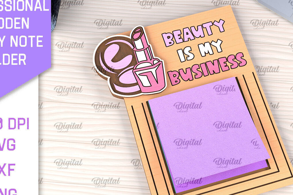 Σετ των 2 Intra απο ξύλο plywood 3mm-4mm πάχος – Επαγγελματική Sticky Note Holder Lasercut Δίασταση  20x20 cm INTRAFABR-99053778