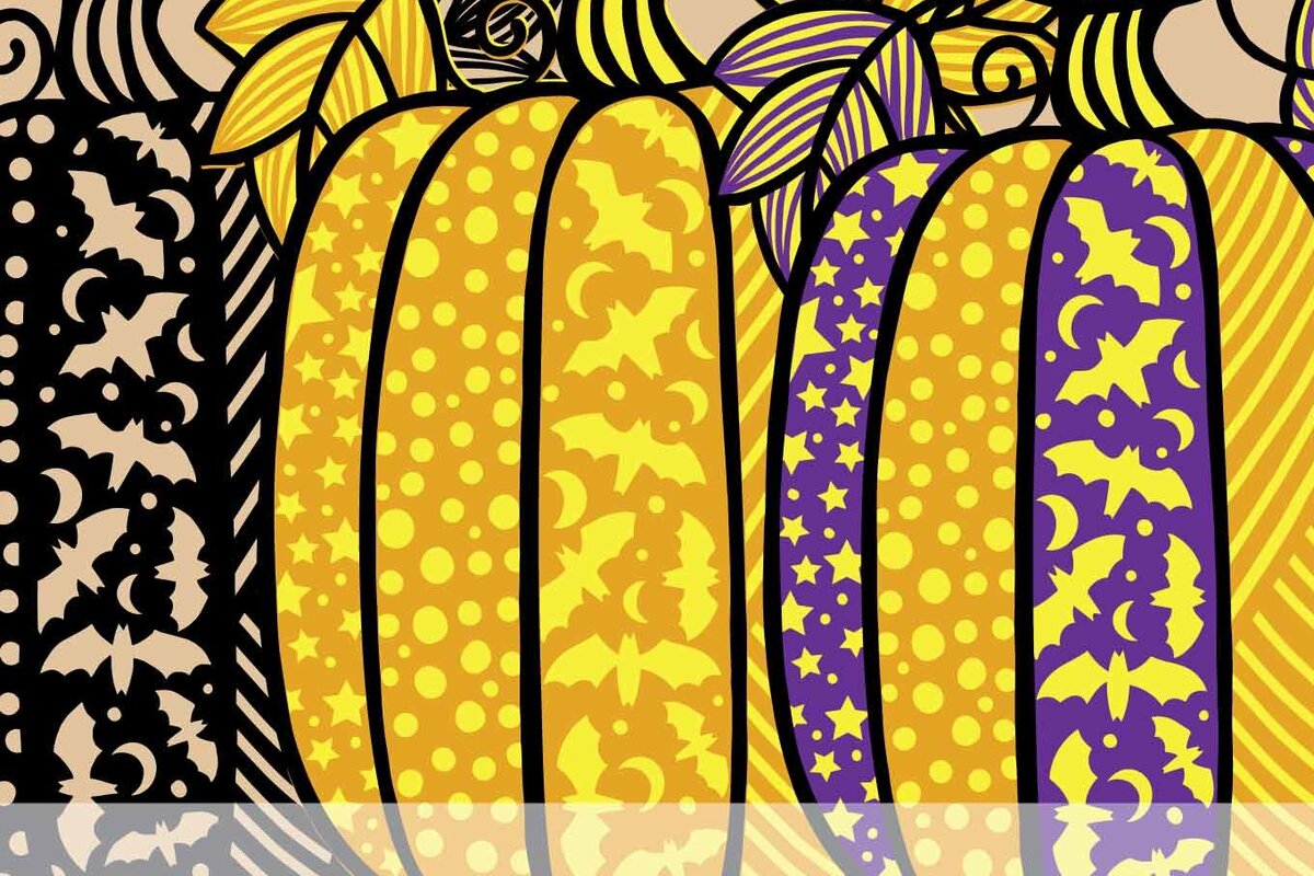 Σετ των 2 Intra απο ξύλο plywood 3mm-4mm πάχος – Κολοκύθα 3D με στρώσεις χαρτί κοπής Δίασταση  20x20 cm INTRAFABR-17333083