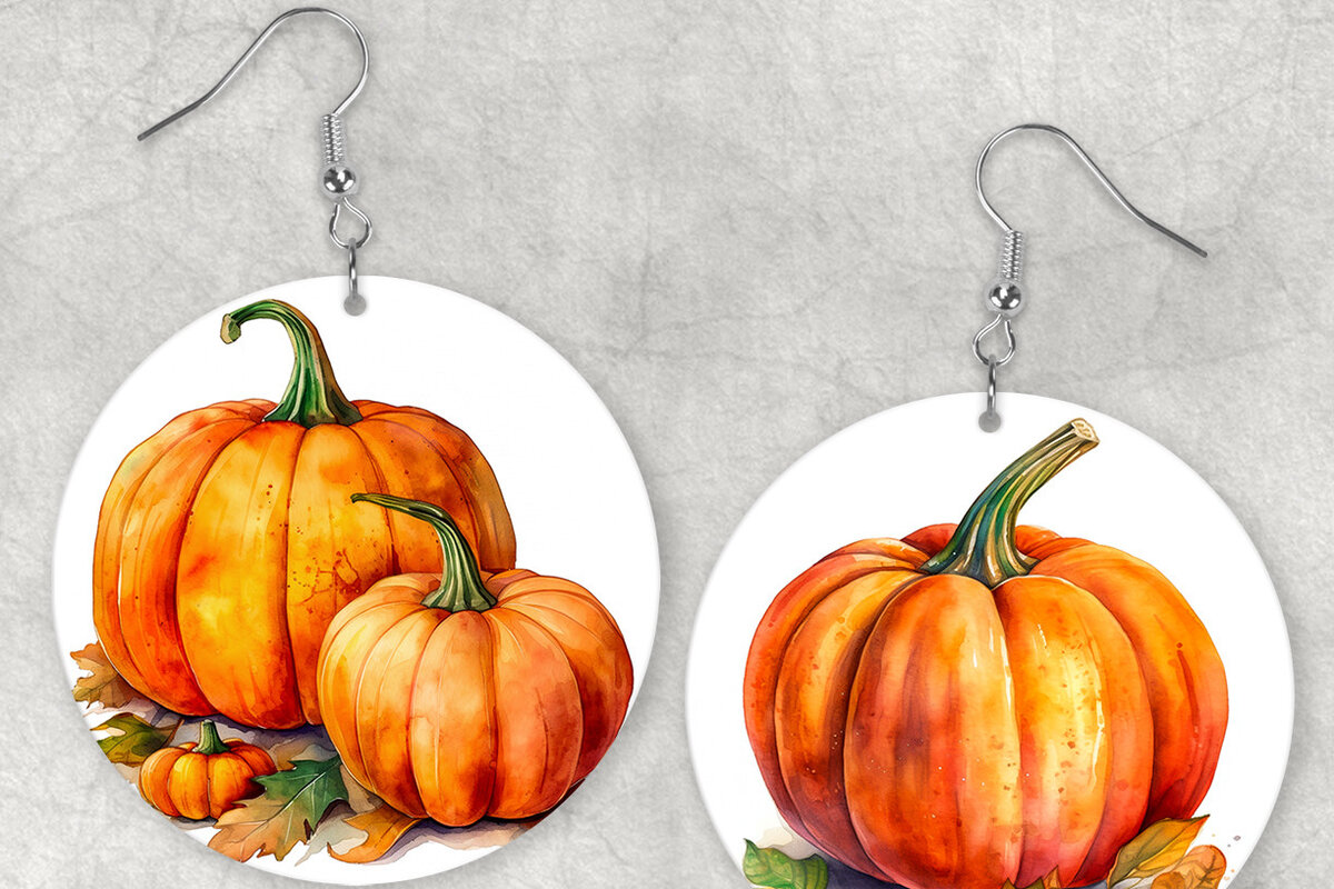 Σετ των 3 Intra απο ξύλο plywood 3mm-4mm πάχος – Πακέτο εξάχνωσης σκουλαρίκι κολοκύθας Δίασταση  5x5 cm INTRAFABR-69628438