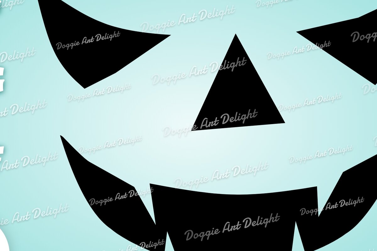 Σετ των 2 Intra απο ξύλο plywood 3mm-4mm πάχος – Κλιπ κολοκύθας Face Halloween Png Clipart Δίασταση  20x20 cm INTRAFABR-78516186