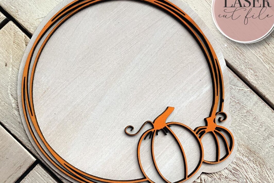 Σετ των 2 Intra απο ξύλο plywood 3mm-4mm πάχος – Πλαίσιο κολοκύθας Δίασταση  20x20 cm INTRAFABR-72245647