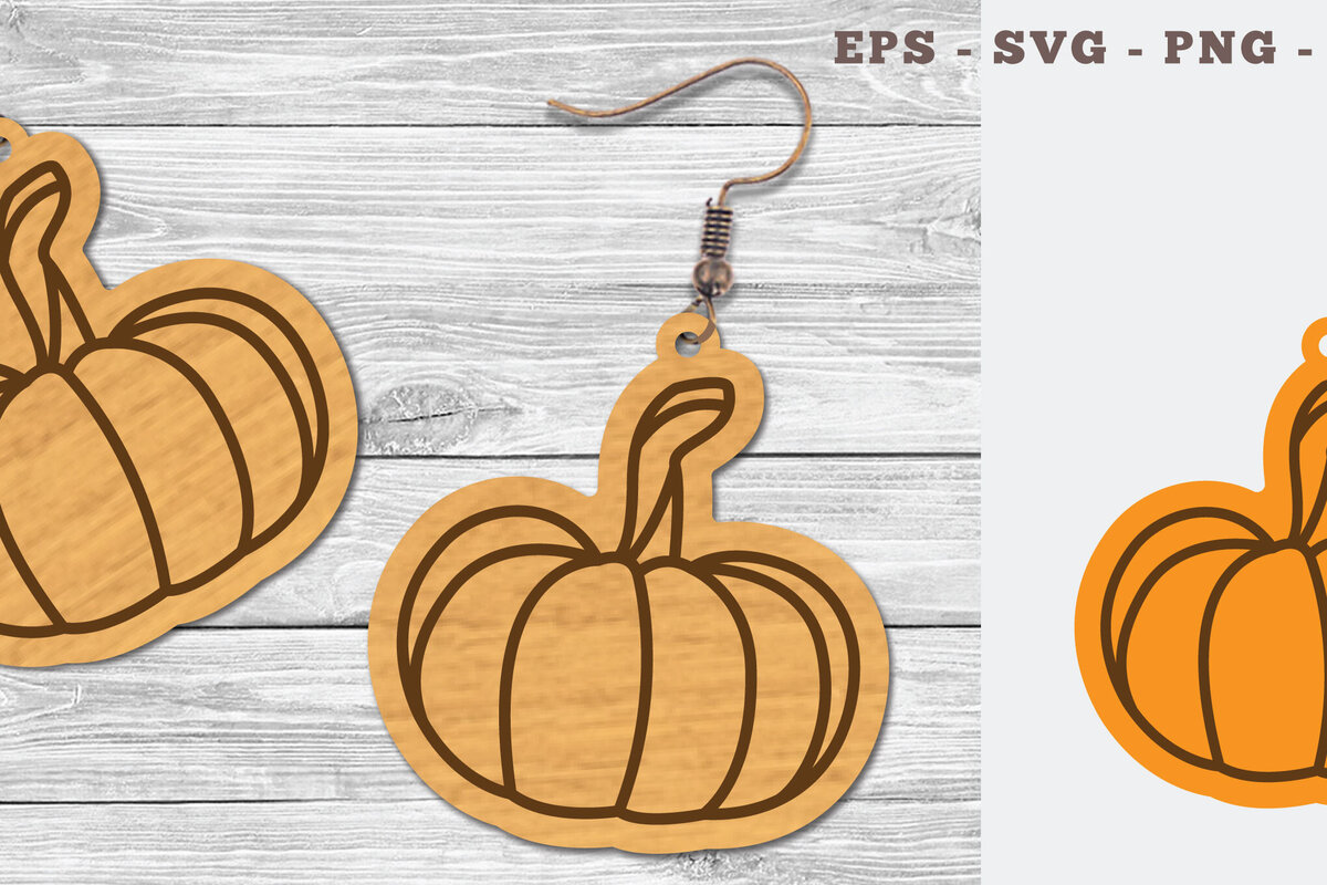 Σετ των 3 Intra απο ξύλο plywood 3mm-4mm πάχος – Σκουλαρίκια με λέιζερ κολοκύθας 1 Δίασταση  5x5 cm INTRAFABR-107200628