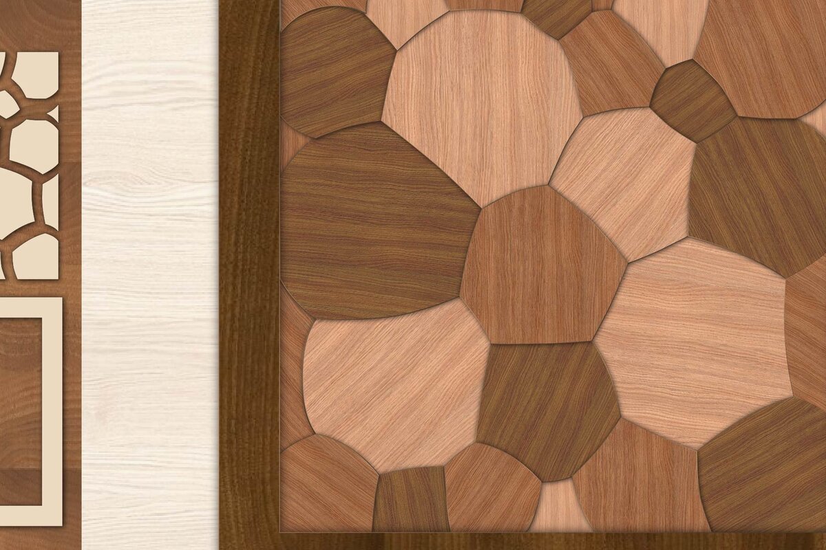 Σετ των 2 Intra απο ξύλο plywood 3mm-4mm πάχος – Puzzle,, Jigsaw Laser Δίασταση  20x20 cm INTRAFABR-10613972