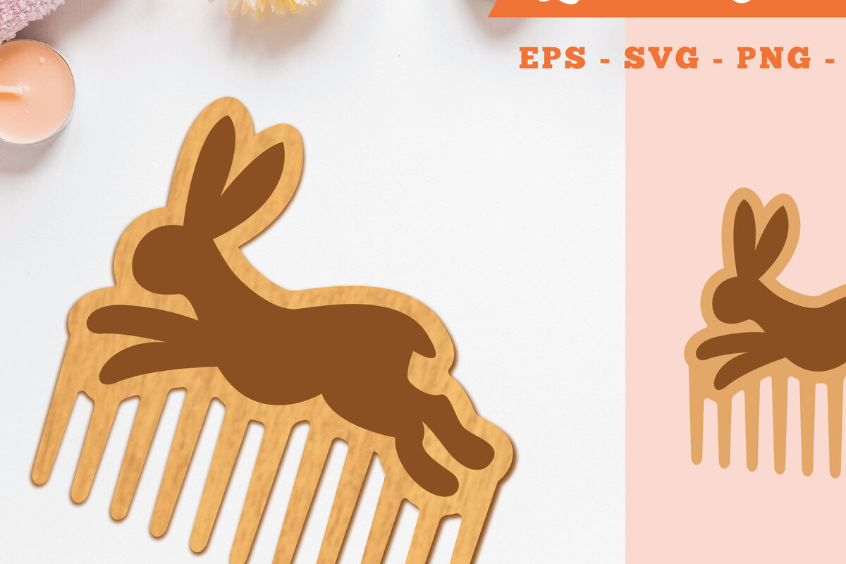 Σετ των 2 Intra απο ξύλο plywood 3mm-4mm πάχος – Rabbit Comb Δίασταση  20x20 cm INTRAFABR-105417774