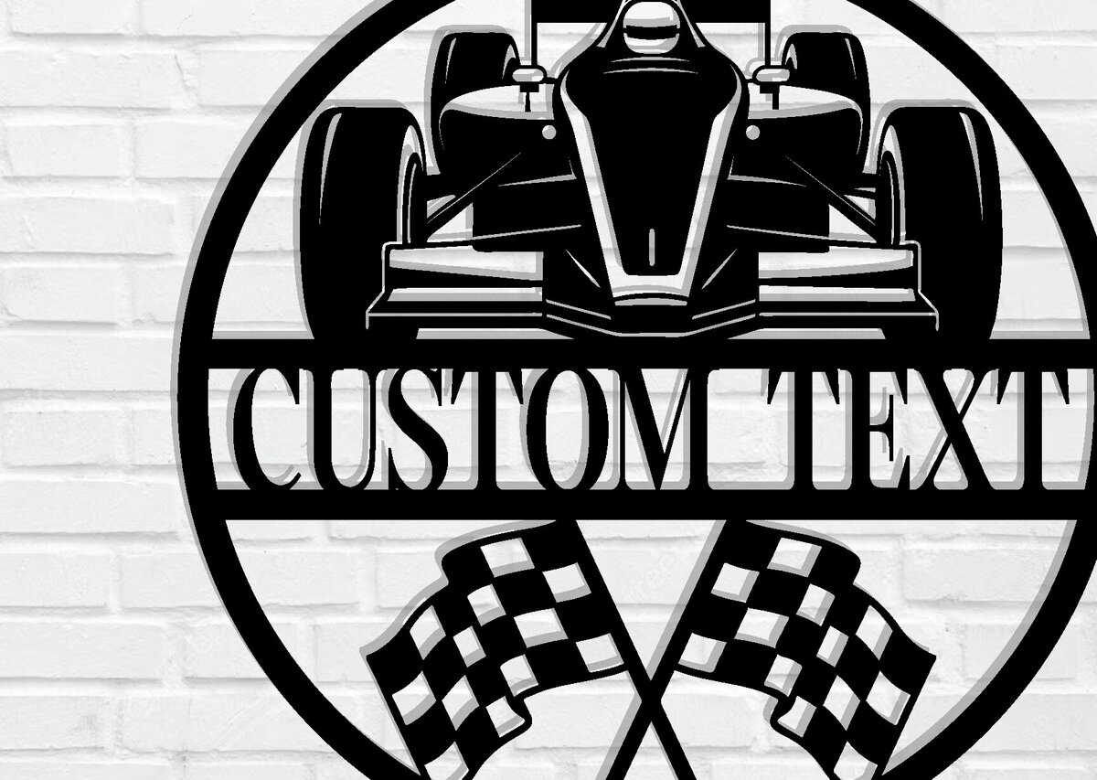 Σετ των 2 Intra απο ξύλο plywood 3mm-4mm πάχος –  πινακίδα προσαρμοσμένης ονομασίας αγωνιστικού αυτοκινήτου Δίασταση  20x20 cm INTRAFABR-106020819