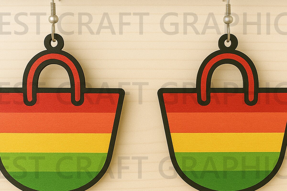 Σετ των 3 Intra απο ξύλο plywood 3mm-4mm πάχος – Σκουλαρίκια Rainbow Bag Δίασταση  5x5 cm INTRAFABR-123127292