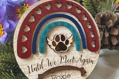 Σετ των 2 Intra απο ξύλο plywood 3mm-4mm πάχος – Στολίδι Rainbow Bridge Δίασταση  20x20 cm INTRAFABR-32527851