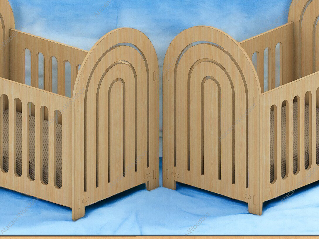 Σετ των 2 Intra απο ξύλο plywood 3mm-4mm πάχος – Σετ επίπλων Rainbow Dollhouse - Laser Δίασταση  20x20 cm INTRAFABR-91936383