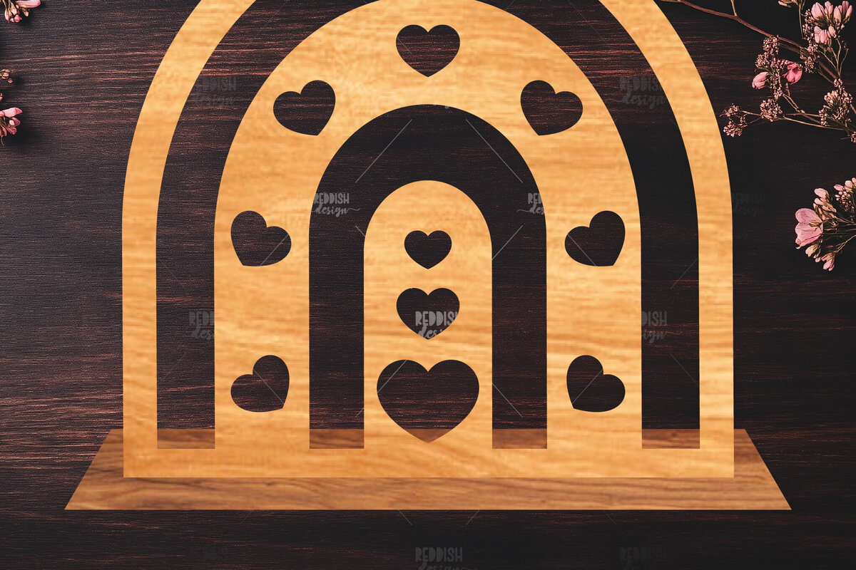 Σετ των 2 Intra απο ξύλο plywood 3mm-4mm πάχος – Διακόσμηση σπιτιού Rainbow Δίασταση  20x20 cm INTRAFABR-122463195