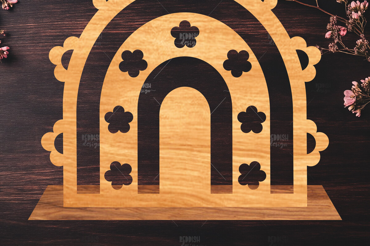 Σετ των 2 Intra απο ξύλο plywood 3mm-4mm πάχος – Διακόσμηση σπιτιού Rainbow Δίασταση  20x20 cm INTRAFABR-122463319