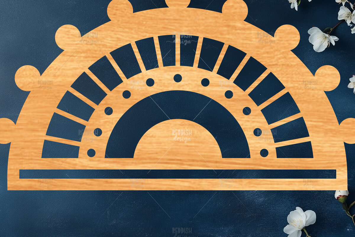 Σετ των 2 Intra απο ξύλο plywood 3mm-4mm πάχος – Rainbow Macrame Holder Δίασταση  20x20 cm INTRAFABR-119877867