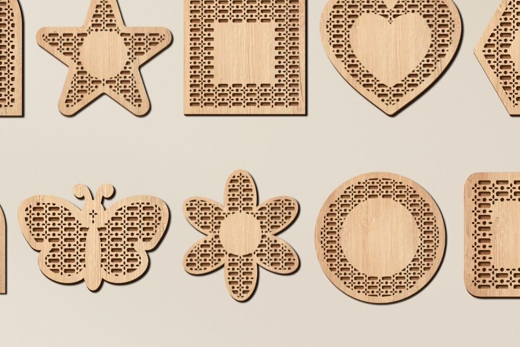 Intra απο ξύλο plywood 3mm-4mm πάχος – Αρχείο κοπής με λέιζερ Rattan Sign Δίασταση  40x30 cm INTRAFABR-95795470