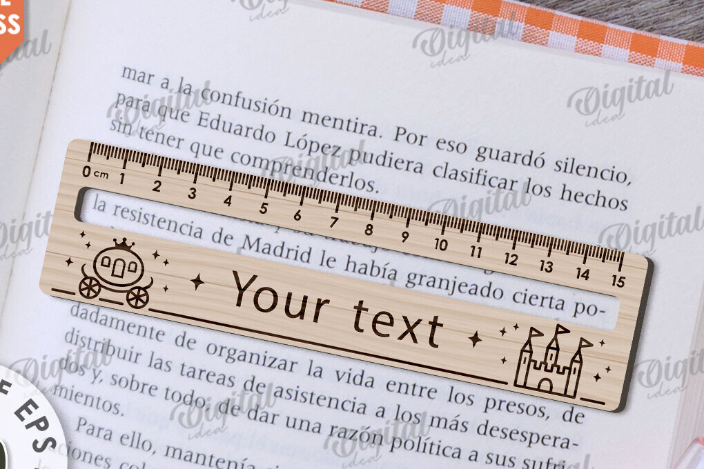 Σετ των 2 Intra απο ξύλο plywood 3mm-4mm πάχος – Βοήθημα ανάγνωσης με  κοπής με λέιζερ χάρακα Δίασταση  20x20 cm INTRAFABR-108959958