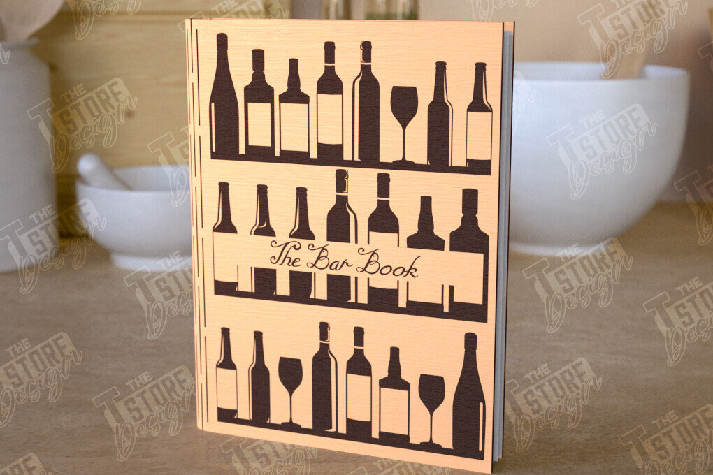 Σετ των 2 Intra απο ξύλο plywood 3mm-4mm πάχος – Βιβλίο Συνταγών | Εξώφυλλο βιβλίου | Ξύλινο Βιβλίο Δίασταση  20x20 cm INTRAFABR-112524935