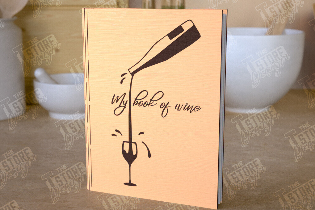 Σετ των 2 Intra απο ξύλο plywood 3mm-4mm πάχος – Βιβλίο Συνταγών | Εξώφυλλο βιβλίου | Ξύλινο Βιβλίο Δίασταση  20x20 cm INTRAFABR-112524905