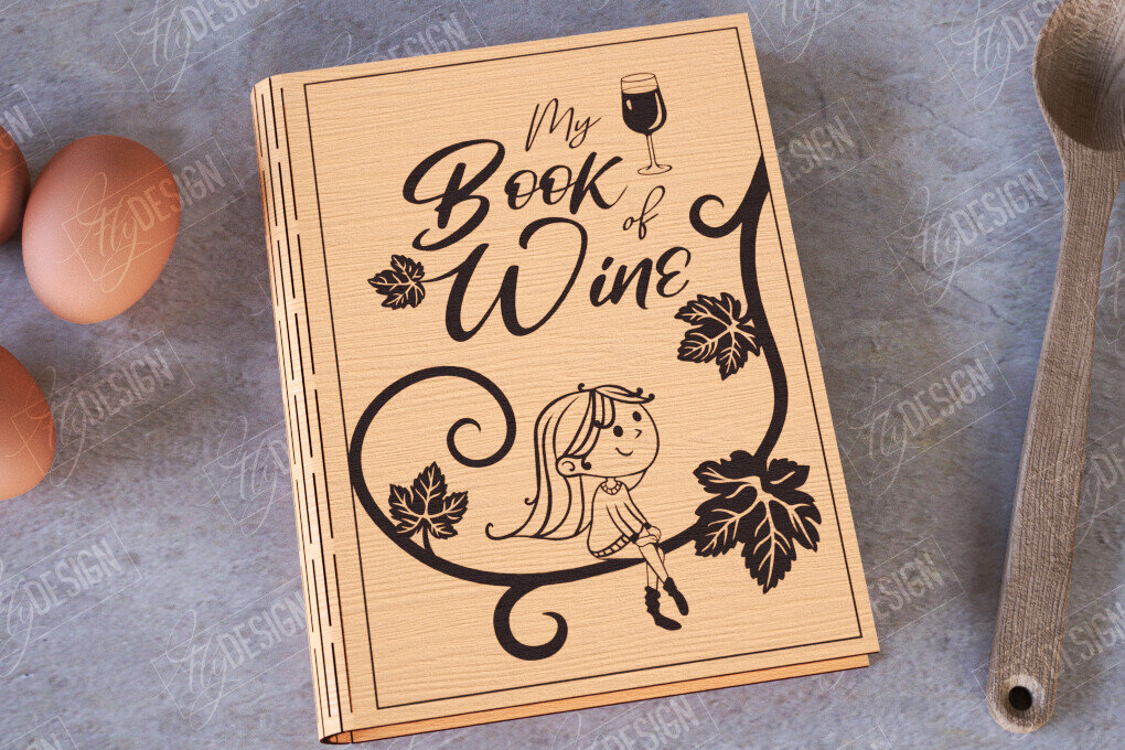 Σετ των 2 Intra απο ξύλο plywood 3mm-4mm πάχος – Βιβλίο Συνταγών |Εξώφυλλο βιβλίου|Συνταγές βιβλίων μαγειρικής Δίασταση  20x20 cm INTRAFABR-113524934