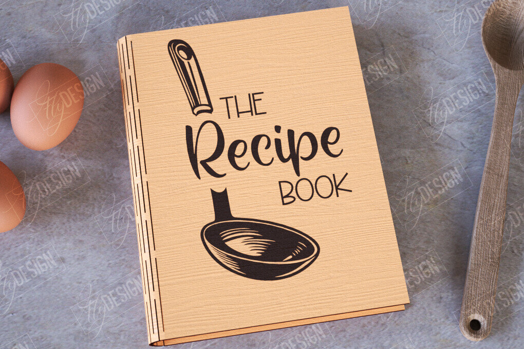 Σετ των 2 Intra απο ξύλο plywood 3mm-4mm πάχος – Βιβλίο Συνταγών |Εξώφυλλο βιβλίου|Συνταγές βιβλίων μαγειρικής Δίασταση  20x20 cm INTRAFABR-113524947