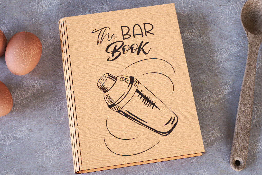 Σετ των 2 Intra απο ξύλο plywood 3mm-4mm πάχος – Βιβλίο Συνταγών |Εξώφυλλο βιβλίου|Συνταγές βιβλίων μαγειρικής Δίασταση  20x20 cm INTRAFABR-113524987