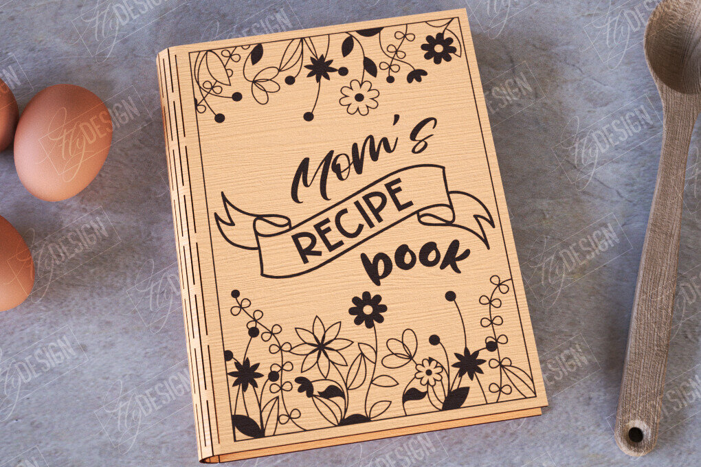 Σετ των 2 Intra απο ξύλο plywood 3mm-4mm πάχος – Βιβλίο Συνταγών |Εξώφυλλο βιβλίου|Συνταγές βιβλίων μαγειρικής Δίασταση  20x20 cm INTRAFABR-113524922