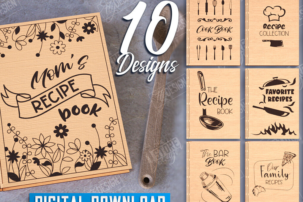 Σετ των 2 Intra απο ξύλο plywood 3mm-4mm πάχος – Πακέτο βιβλίων συνταγών|Εξώφυλλο βιβλίου|Βιβλίο μαγειρικής Δίασταση  20x20 cm INTRAFABR-113525708