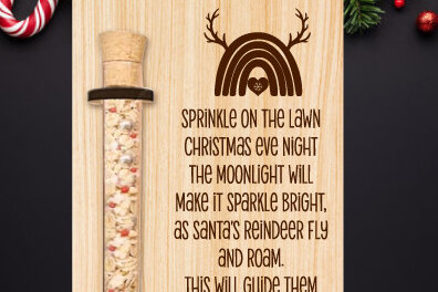 Σετ των 2 Intra απο ξύλο plywood 3mm-4mm πάχος – Στολίδι βάσης τροφίμου τάρανδος Δίασταση  20x20 cm INTRAFABR-75042235