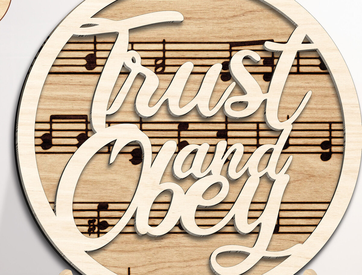 Σετ των 2 Intra απο ξύλο plywood 3mm-4mm πάχος – Θρησκευτική Μουσική Διακόσμηση Περιπτέρου Περικοπή Αρχείο Δίασταση  20x20 cm INTRAFABR-98581827