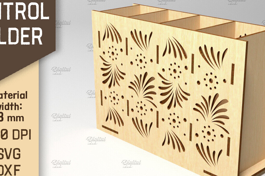 Σετ των 2 Intra απο ξύλο plywood 3mm-4mm πάχος – Στήριγμα τηλεχειριστηρίου. Storage Box Laser Δίασταση  20x20 cm INTRAFABR-87676993