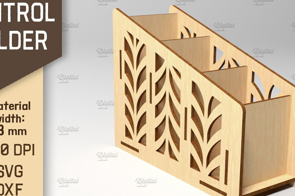 Σετ των 2 Intra απο ξύλο plywood 3mm-4mm πάχος – Στήριγμα τηλεχειριστηρίου. Storage Box Laser Δίασταση  20x20 cm INTRAFABR-87677042