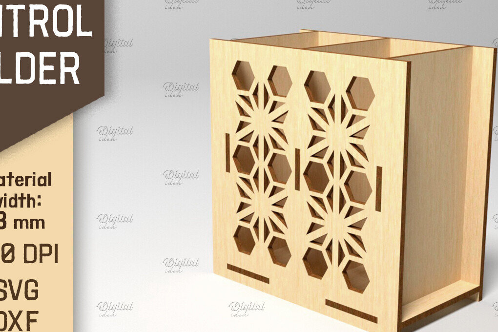 Σετ των 2 Intra απο ξύλο plywood 3mm-4mm πάχος – Στήριγμα τηλεχειριστηρίου. Storage Box Laser Δίασταση  20x20 cm INTRAFABR-87677123