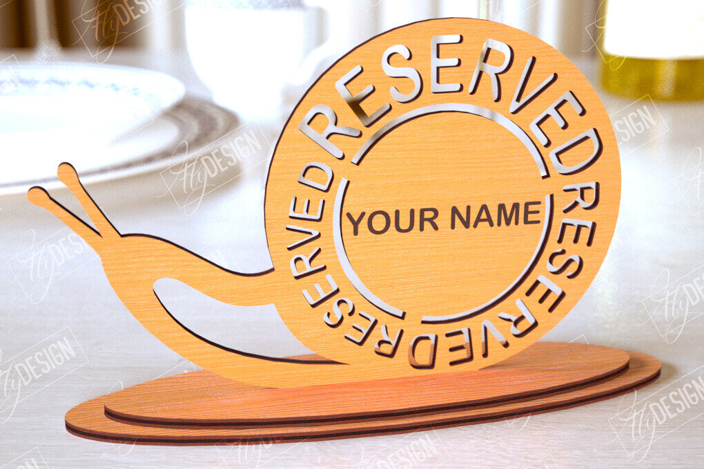 Σετ των 2 Intra απο ξύλο plywood 3mm-4mm πάχος – Δεσμευμένη πινακίδα | Αξεσουάρ εστιατορίου Δίασταση  20x20 cm INTRAFABR-113996004